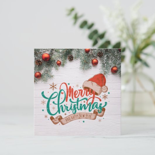 Merry Christmas And Happy New Year 招待状 (スタンド正面)