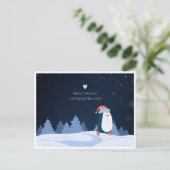 Merry Christmas and Happy New Year 2024 ポストカード (スタンド正面)