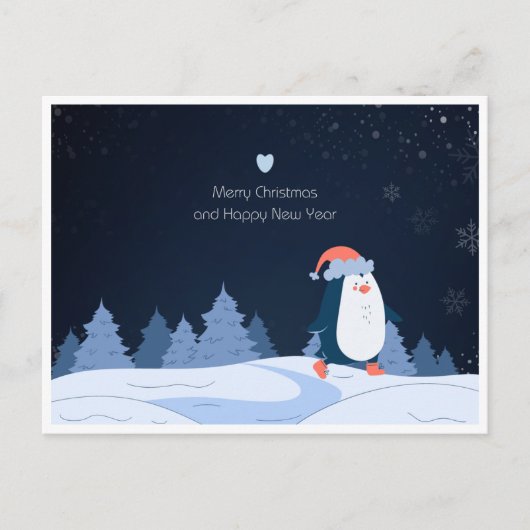 Merry Christmas and Happy New Year 2024 ポストカード (正面)