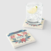 Merry Christmas and Happy New Year! 20XX Red Bird ストーンコースター (横)