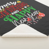 Merry Christmas And Happy New Year-67342 シェルパブランケット (3/4)