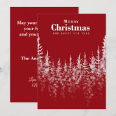 Merry Christmas and Happy New year card シーズンカード (正面/裏面)