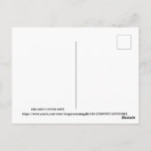 Merry Christmas and Happy New Year Horse and Barn ポストカード (裏面)