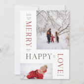 Merry Christmas and Happy New Year photo シーズンカード (正面)