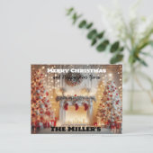 Merry Christmas and Happy New Years ポストカード (スタンド正面)