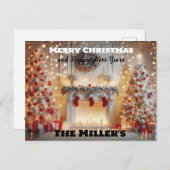 Merry Christmas and Happy New Years ポストカード (正面/裏面)