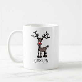 Merry Christmas and Stressmas with Rudolph コーヒーマグカップ