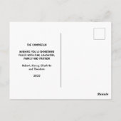 Merry Christmas and Stressmas with Rudolph ポストカード (裏面)