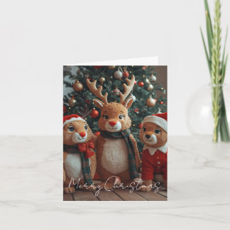 Merry Christmas Animal Christmas Card シーズンカード