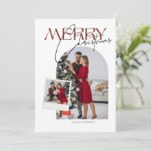 Merry Christmas Archスナップショット写真 シーズンカード (スタンド正面)