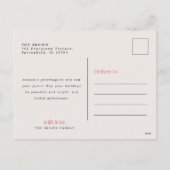 Merry Christmas Arch Family Photo Holiday Greeting シーズンポストカード (裏面)