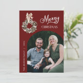 Merry Christmas Arch Photo Christmas Card シーズンカード (スタンド正面)