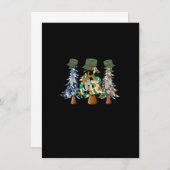 Merry Christmas Army Camouflage Xmas Trees Holiday 招待状 (正面/裏面)