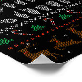 Merry Christmas Asl Sign Language Deaf Pride Sped ポスター (角)