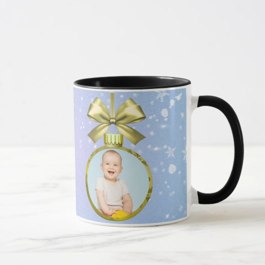 Merry Christmas Baby Photo Mug マグカップ (右)