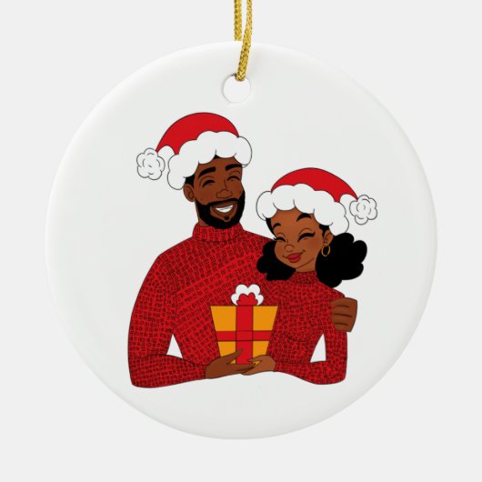 Merry Christmas Baby Red セラミックオーナメント (正面)
