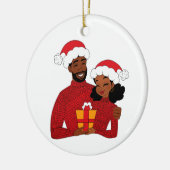 Merry Christmas Baby Red セラミックオーナメント (左)