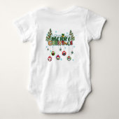 Merry Christmas Baby T-Shirt ベビーボディスーツ (裏面)