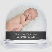 Merry Christmas Baby with ornaments Double Photo  (裏面)