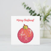 Merry Christmas Ball, Pixelart, Pixel Art  カード (スタンド正面)