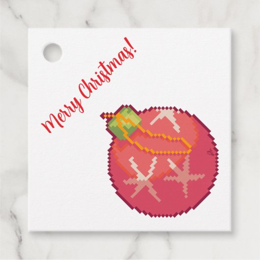 Merry Christmas Ball, Pixelart, Pixel Art  フェイバータグ (正面)