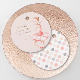 Merry Christmas Ballerina Gift Tag フェイバータグ