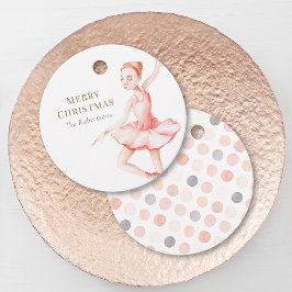 Merry Christmas Ballerina Gift Tag フェイバータグ