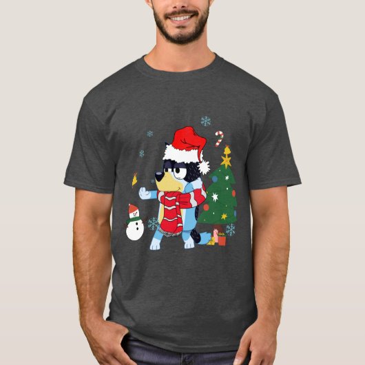 Merry Christmas Bandit Dad gift retro friend Tシャツ (正面)