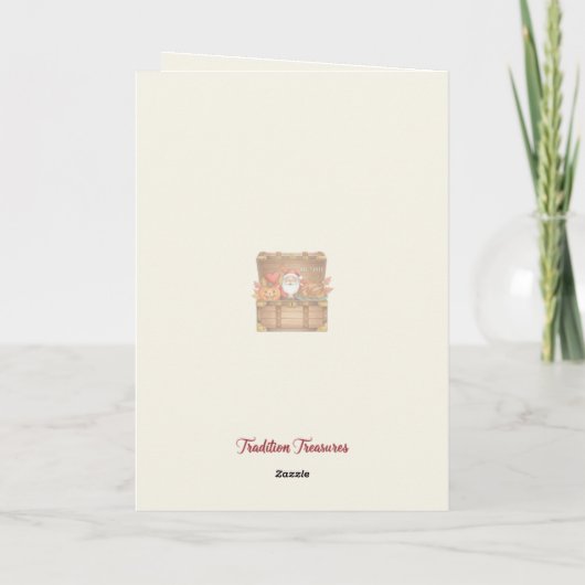 Merry Christmas Bear card カード (裏面)