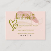 Merry Christmas Beauty Saloon Appointment Card 予約カード (正面)