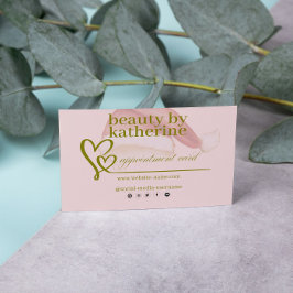 Merry Christmas Beauty Saloon Appointment Card 予約カード