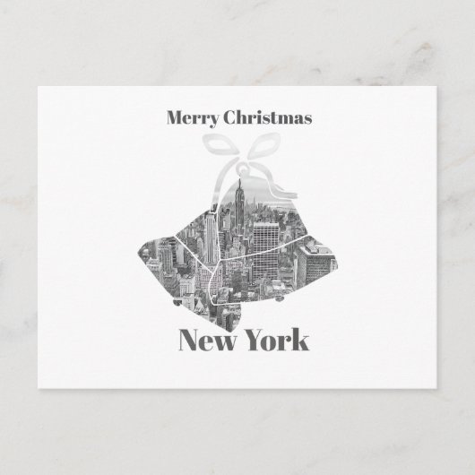 Merry Christmas Bell New York シーズンポストカード (正面)