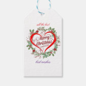 Merry christmas best  wishes  ギフトタグ (正面)