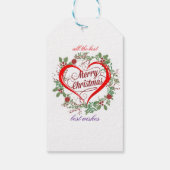 Merry christmas best wishes ギフトタグ (裏面)