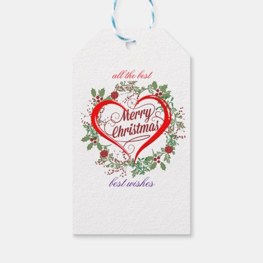 Merry christmas best  wishes  ギフトタグ (裏面)