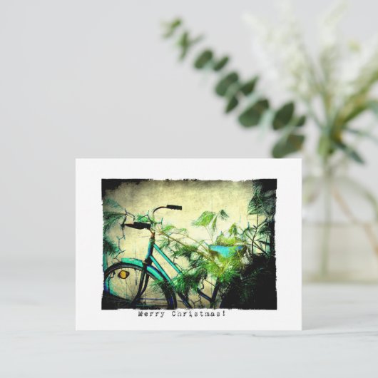 Merry Christmas Bicycle ポストカード (スタンド正面)