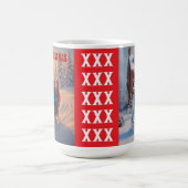 MERRY CHRISTMAS BIG SNOWMAN WINTER SCENE コーヒーマグカップ (中央)