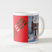 MERRY CHRISTMAS BIG SNOWMAN WINTER SCENE ジャンボコーヒーマグカップ (正面右)