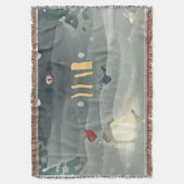 Merry Christmas_bird _blanket スローブランケット (正面縦)