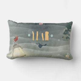 Merry Christmas_bird _throw pillow ランバークッション