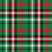 Merry Christmas Blanket Festive Red Green Tartan フリースブランケット