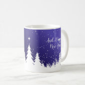  Merry Christmas Blue Mug コーヒーマグカップ (正面右)