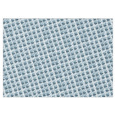 Merry Christmas Blue Pinecones Tablecloth テーブルクロス (正面(横))