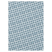 Merry Christmas Blue Pinecones Tablecloth テーブルクロス (正面)