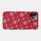 Merry Christmas Blue Snowflake Holiday Winter Case-Mate iPhoneケース (裏面(横))