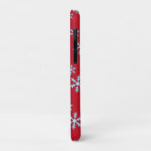 Merry Christmas Blue Snowflake Holiday Winter Case-Mate iPhoneケース (裏面/左)