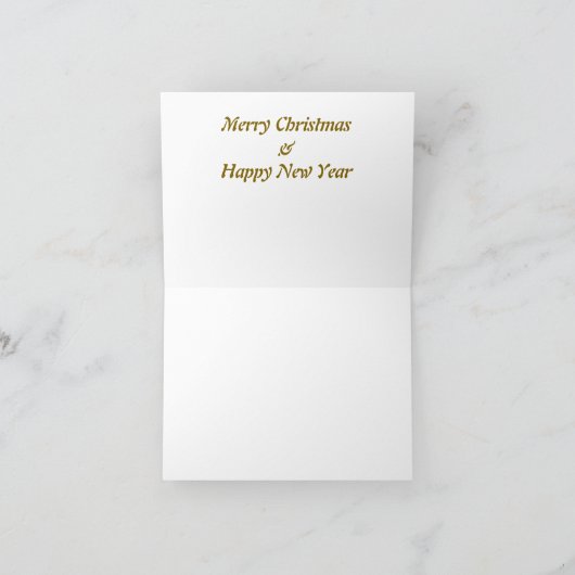 Merry Christmas Boho style シーズンカード (内部)