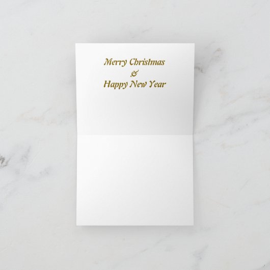 Merry christmas boho style シーズンカード (内部)