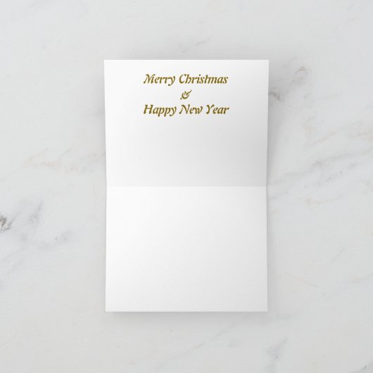 Merry Christmas Boho style  シーズンカード (内部)