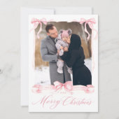 Merry Christmas Bow Card シーズンカード (正面)